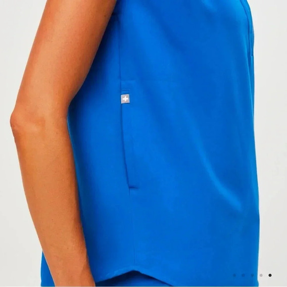 Figs Rafaela Scrub Top Royal Blue Size XXL NWT - Picture 3 of 9